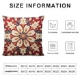 thumbnail image 5 of PRATYUS  Throw Pillow Covers, Red Mandala Ethnic Flower Home Decor Pillow Cases, Sofa Cushion Couch Sofa Pillowcases Decorative 20x20in, 5 of 5