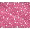 thumbnail image 4 of oneOone Cotton Flex Pink Fabric Snowflake,Star & Tree Sewing Craft Projects Fabric Prints By Yard 40 Inch Wide, 4 of 4