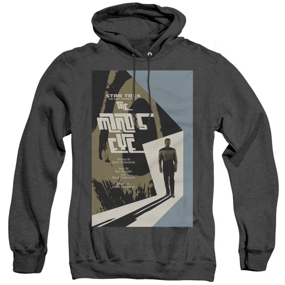 Star Trek Tng Season 4 Episode 24 Adult Heather Hoodie Sweatshirt Black