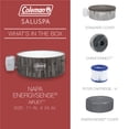 thumbnail image 4 of Open Box Bestway Coleman Napa AirJet Hot Tub w/EnergySense Cover, Brown, 4 of 11