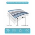 thumbnail image 5 of Quilts Twin Size, Blue Nordic Style Stripes Soft Comforter Bedding Set for Bed, Blue Gray Texture Lightweight Quilted Bedspread with Pillow Cover(2 Pieces) for All Season, 68x86 Inch, 5 of 6