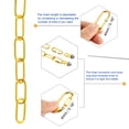 thumbnail image 4 of Unique Bargains 1.83m Long Hook Loops Connectors Pendant Light Fixture Chain Gold 1 Set, 4 of 5