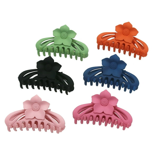 LABSERRON Girls Claw Jaw Clips 6Pcs Plastic Hair Grips for Women with Matte Texture 11x3x5cm