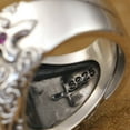 thumbnail image 6 of Details 925 Sterling Silver Cross Shield Punk Ring TA457 US Size 15, 6 of 14