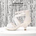 thumbnail image 2 of Sandalias SWEETY-2 para Niñas DREAM PAIRS con Tacón de 4.5 cm Blanco Talla 1, 2 of 5