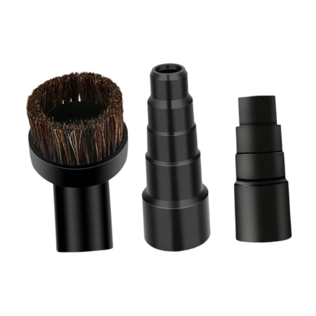 3 cepillos redondos para aspiradora, accesorios de repuesto para manguera, cepillo redondo de pelo de caballo de PVC para afilar sierras circulares,