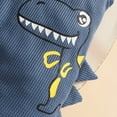 thumbnail image 5 of WUANDIXFA 3Pcs Infant Baby Boy Outfit 3 6 12 18 Months Romper Bodysuit Pants with Hat Fall Clothes,Navy,0-3 Months, 5 of 7