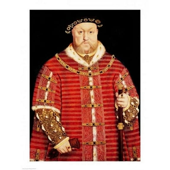 Portrait of Henry Viii Poster Print by Hans Holbein - 24 x 36 in. - Large