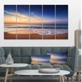 thumbnail image 1 of Beautiful Blue Cloudscape Over Sea - Seashore Canvas Art Print, 1 of 3