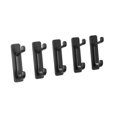 thumbnail image 3 of Ganchos de pared para baño de 5 piezas, organizadores, útiles diarios, multifuncionales. Negro, 3 of 9