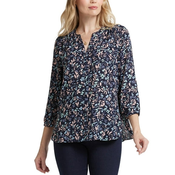 NYDJ womens Pintuck Blouse, XXS