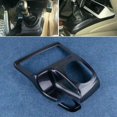 thumbnail image 4 of Car Carbon Fiber Style Interior Center Gear Shift Frame Cover Trim Fit for Honda Civic 2006 2007 2008 2009 2010 2011, 4 of 5