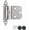 Satin, variant on 3/8 Inch Inset Cabinet Door Hinges Satin Nickel, 4 Pack 2 Pairs Flush Face Mount Cupboard Self-Closing Kitchen Cabinet Hardware Hinges with Door Bumper, CH201-SN-P4