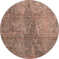 thumbnail image 2 of Addison Rugs Mayfield Washable Transitional Diamond Salmon Round Rug, 8' x 8', 2 of 5