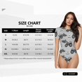 thumbnail image 2 of Rateoe Gray Tractor Printed Women Rash Guard Short Sleeve,Tummy control Swimsuit Surfing Swimsuit Bathing Suit Short-sleeved Onesie UPF 50+, 2 of 6