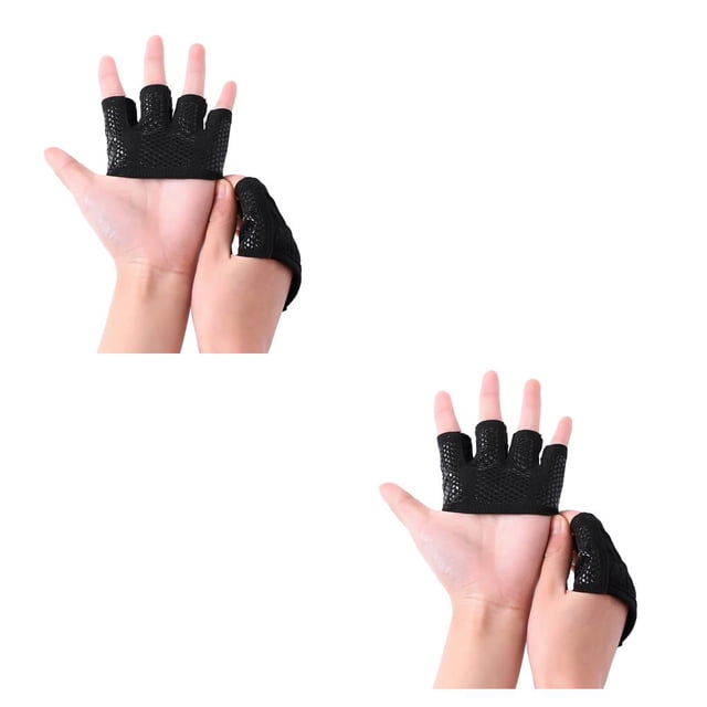 Eigraketly Guantes antideslizantes para levantamiento de pesas, pinzas de mano transpirables para medio dedo, Protector de palma para gimnasio Type3 NO3 Eigraketly CBP077233