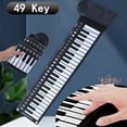 thumbnail image 2 of Electronic Hand Roll Piano 49 61 88 Key Beginner Keyboard Instruments Kids Learning Toys for Children Boys Musical Girls Music 88 Key-(Opp Bag), 2 of 6