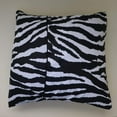 thumbnail image 2 of Cotton Zebra Stripes Animal Print Decorative Throw Pillow/Sham Cushion Cover Black, 2 of 2