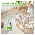 thumbnail image 3 of Bladeless Tower Fan and Air Purifier in One 32-Inch, HEPA-filter, 8-Speed, Oscillating, Control, 8H Sleep Timer, White(MT1005), 3 of 6