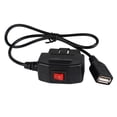 thumbnail image 3 of Dalazy Adaptateur de Source d'Alimentation pour Tableau de Bord de Voiture Réduction de Tension Intérieure Câble de Charge ACC DVR OBD avec Interrupteur Cordon de Remplacement Électrique, 3 of 9