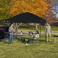 thumbnail image 3 of Ozark Trail 10x10 Instant Pop Up Canopy Tent with Simple Push Setup – Straight Leg Pop-Up Tent for Tailgating, Camping & Events, Rich Black, 3 of 10