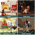 thumbnail image 4 of YOUNGWOOD Children's Camping Chair with Cup Holder and Storage Bag Christmas Gift, Red, 4 of 6