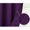 thumbnail image 6 of Blackout Curtain for Doorways and Closets K68 PURPLE Color Window Thermal Insulated Top Grommets for Bedroom 37" X 84", 6 of 6
