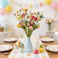 thumbnail image 4 of YingYouFu 5pc Easter Decorations Artificial Flower, Distinctive Foam Berry Spray with Eggs, Faux Spring Floral Stem for Bouquets Centerpieces Table Arrangements, 4 of 6