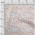 thumbnail image 2 of oneOone Popeline de Coton Tissu Rouge Texte Projets de Couture Tissu Imprimé au Mètre 42 Pouces de Large, 2 of 5