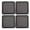 Black, variant on Xirurus 4PCS 120mm / 4.72 inches PC Fan Dust Filter Magnetic Frame, Computer Cooler PVC Mesh Grills for Case Power Supply, White