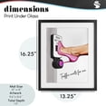 thumbnail image 3 of Traffic Waits for Me Heels Black Framed Print Under Glass, design by Ziwei Li, 3 of 10