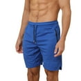 thumbnail image 7 of Mens Gym Shorts Men's Fashion Casual Solid Drying Elastic Rope Waist Casual Sports Shorts, 7 of 7