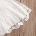 thumbnail image 4 of Gupgi Romper Mesh Floral Embroidery Layered Feather Fly Sleeve Flouncing Dress, 4 of 5