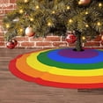 thumbnail image 4 of Falda de árbol de Navidad IDNUYIA con forma de arcoíris, 48 cm de diámetro, 4 of 7