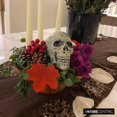 thumbnail image 3 of The HomeCentric Silk Chocolate Ivory Satin Ribbon Flower Table Runner 16 x 90 Inch with Sequins Embroidered Brown, 3 of 10