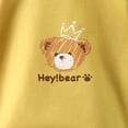 thumbnail image 5 of Xudanell Toddler Boys Girls Cute Bunny Short Sleeve Crew Neck Shirt Top Kids Easter Outfits (Yellow, 8-12 Months), 5 of 7
