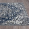thumbnail image 5 of Luxe Weavers Hampstead Collection Denim Blue 5x7 Boho Area Rug, 5 of 7