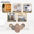 thumbnail image 3 of Hashcart  Wooden Kitchen Cabinet Knobs - Drawer Pulls and Knobs - Drawer Pulls and Knobs | Round Spiral Design Hand Carved Knobs for Kitchen Cabinet | Dresser Drawer  | Set of 6 |, 3 of 8