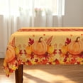 thumbnail image 6 of Tchckioa Tablecloth for Kitchen Dining,Maple Leaf Pumpkin Waterproof Table Cover(Orange,Rectangle 52x70 Inch), 6 of 6