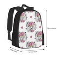 thumbnail image 2 of Balery Cartoon Poodle Dog Backpack for Men and Women - Durable 600D Oxford Cloth -Large Capacity, Water-Resistant School, Travel, and Hiking Bag, 2 of 7