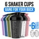 thumbnail image 2 of Botellas shaker para proteína VELOMIX, paquete de 6, 20 oz, a prueba de fugas, 2 of 7