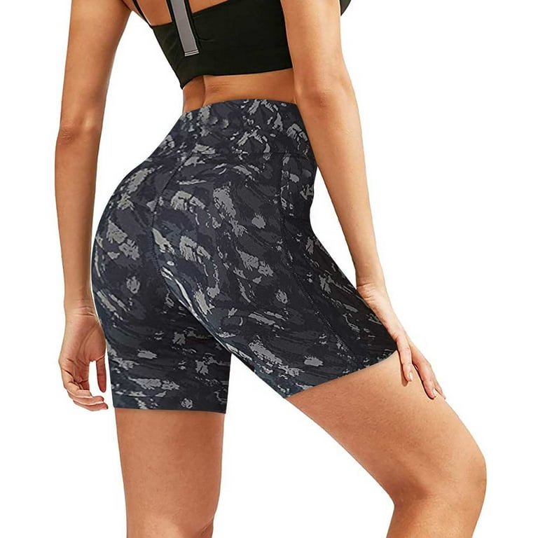 Camo spandex cheap shorts womens