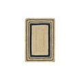 thumbnail image 3 of Unique Loom Braided Jute Collection Area Rug - Gujarat (2' x 3' 1" Rectangle Natural and Navy Blue/Navy Blue), 3 of 7