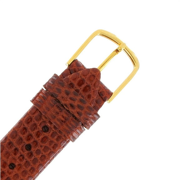 Hadley Roma MS700 19mm Regular Tan Genuine Java Lizard Men's Watch Band