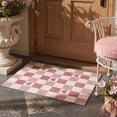 thumbnail image 6 of GENIMO 2'x7' Minimalist Runner Rug, Machine Washable Non Slip Low Pile Hallway Runner Rug for Kitchen Laundry Room, Blush Cream, 6 of 7