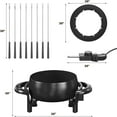 thumbnail image 7 of Superjoe Electric Fondue Pot Set for Melting Chocolate Cheese, 3 Quart Fondue Set with Adjustable Temperature Control and 8 Color-Coded Forks, 1000W Non-Stick Fondue Maker for Dessert, Oil and Broth, 7 of 7