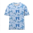 thumbnail image 4 of Camisetas Casuales de Manga Corta con Cuello de Tripulación Impresa de San Valentín Tee Gráfica Ligera Top 95% Poliéster 5% Elastano para el Uso Diario, Camiseta de Moda Cómoda, 4 of 8