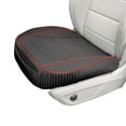 thumbnail image 3 of FH Group Car Seat Cushion – Durable PU Leather Bottom Seat Protector, Water Resistant for Car, Sedan, Truck, SUV Black/Red, 3 of 8