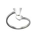 thumbnail image 3 of Fashion 26 English Letter Opening Rings Stainless Steel Girls Love Retro Jewelry, 3 of 9