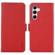 thumbnail image 1 of ABEEL For Samsung Galaxy S24 FE Case Litchi Texture Leather RFID Blocking Phone Cover - Black, 1 of 5